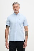 Tommy Hilfiger Риза мъжка памучна синя с изчистена шарка MW0MW38570
