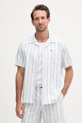 Tommy Hilfiger cămașă pentru bărbați, din bumbac SUMMER albastră cu dungi MW0MW42984