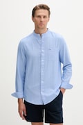 Tommy Jeans cămașă pentru bărbați, cu in albastră simplă DM0DM22756