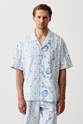 adidas Originals сорочка чоловіча Resort блакитна квіти KX1225