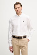 Lacoste πουκάμισο Ανδρικό βαμβακερό λευκό απλό CH2316