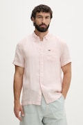 Lacoste koszula męska lniana różowa w paski CH8061