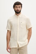 Lacoste koszula męska lniana żółta w paski CH8061