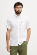 Tommy Hilfiger koszula męska bawełniana z elastanem beżowa gładka MW0MW42285