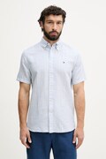 Tommy Hilfiger koszula męska z lnem niebieska w paski MW0MW42449