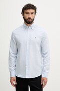 Tommy Hilfiger koszula męska z dodatkiem lnu niebieska MW0MW42453