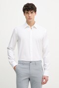 BOSS Πουκάμισο Ανδρικό βαμβακερό με ελαστάν JOE λευκό απλό 50560583
