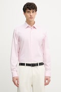 BOSS πουκάμισο ανδρικό βαμβακερό με ελαστάνη JOE ροζ απλό 50560583