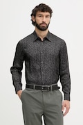 Armani Exchange camicia da uomo in viscosa nera XM002280 AF13235