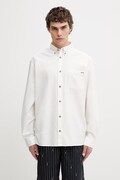 A.P.C. cămașă pentru bărbați, din bumbac Mateo Logo albă COHOE.H12599