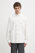 A.P.C. Mateo Logo koszula bawełniana męska biała gładka COHOE.H12599