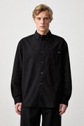 A.P.C. Mateo Logo camicia in cotone da uomo nera COHOE.H12599