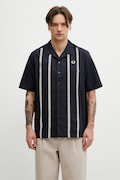 Fred Perry сорочка чоловіча бавовняна темно-синя M2430