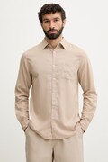 Guess koszula męska lniana beżowa F6GH06 WG3L0