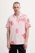Oakley koszula męska z lyocellem HIBISCUS BREEZE różowa w kwiaty FOA407952