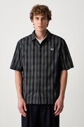 Fred Perry koszula męska bawełniana granatowa w paski M2470