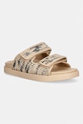 Tommy Hilfiger šľapky dámske DOUBLE STRAP RAFFIA SANDAL béžové FW0FW09122
