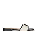 Шльопанці Lauren Ralph Lauren Everley Sld2 колір бежевий 802P04395004