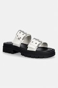 Tommy Jeans natikače ženske TJW BUCKLE STRAPS SANDAL bijele EN0EN02966