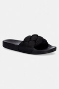 Tommy Jeans klapki damskie TJW BRAIDED SLIDES czarne EN0EN02975