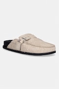 Tommy Jeans natikače za žene od brušene kože TJW COMFORT SUEDE MULE bež EN0EN03038