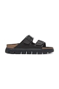 Birkenstock klapki Arizona damskie kolor czarny na platformie 1029077