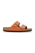 Birkenstock papuci din piele Arizona culoarea portocaliu, 1031174