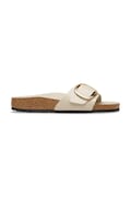 Kožené šľapky Birkenstock Madrid Big Buckle béžová farba, 1031823