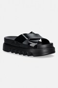 Melissa klapki MELISSA COZY CROSS PLATFORM AD damskie kolor czarny na platformie M 38073 BU399