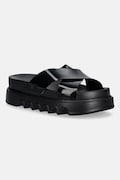 Melissa klapki MELISSA COZY CROSS PLATFORM AD damskie kolor czarny na platformie M 38073 BU399