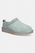 UGG kapcie zamszowe W Classic Micro kolor turkusowy 1173891.ART