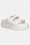 Guess klapki FAXON damskie kolor biały na platformie FLJFAX ELE03