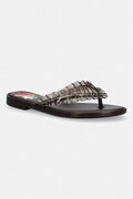 Melissa japonki damskie FLIP FLOP SLIM + GANNI AD brązowe M38156