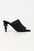 Karl Lagerfeld klapki mules damskie Karl Nft Heel czarne KL39106D