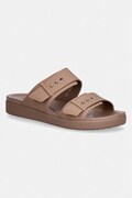 Crocs klapki damskie Brooklyn Buckle Low Low brązowe 211215