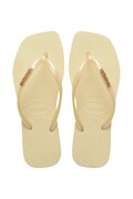 Havaianas japonki damskie SLIM SQUARE LOGO METALLIC żółte 4148257.9256