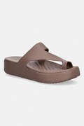 Crocs Getaway Platform Toe Loop klapki damskie brązowe 210834.0LF