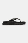 Coach japonki damskie skórzane Brynn Leather Thong Sandal czarne CEF54