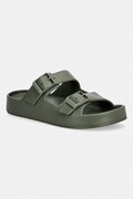 Calvin Klein klapki męskie ERGON EVA DOUBLE BAR SANDAL zielone HM0HM02116