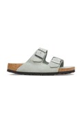 Birkenstock klapki zamszowe Arizona męskie kolor zielony 1031576