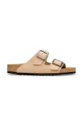Birkenstock ciabatte slide in nubuck Arizona colore beige 1031627