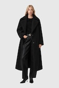 AllSaints płaszcz kolor czarny W062OB