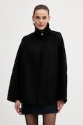 Tommy Hilfiger płaszcz z dodatkiem wełny kolor czarny WW0WW47758