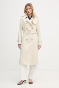 Tommy Hilfiger trenčkot dámsky bavlnený béžový WW0WW48873
