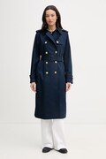 Tommy Hilfiger trenčkot dámsky bavlnený tmavomodrý WW0WW48873