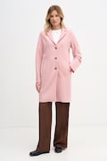 OUI płaszcz damski wełniany różowy 79918