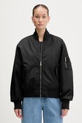 Tommy Jeans kurtka bomber kolor czarny przejściowa oversize DW0DW22046