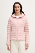 Tommy Hilfiger geacă de puf culoarea roz, de tranziție, WW0WW47753