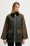 Barbour kurtka woskowana Kettlewell kolor zielony przejściowa oversize LWX1519
