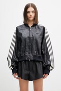 Μπουφάν bomber adidas Originals χρώμα: μαύρο, KE5035
